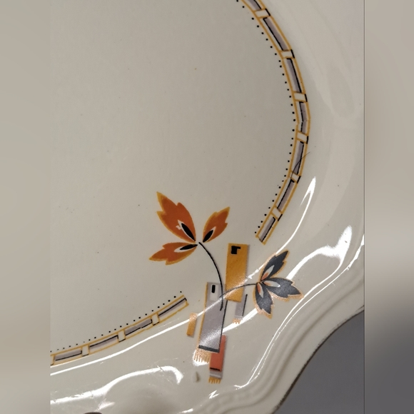 Alfred Meakin "Marigold" Astoria Shape Platter serving dish Art Deco. - Picture 5 of 9